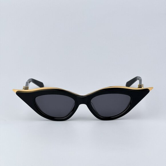 Valentino V-GOLDCUT - II VLS-114A 49 Women Sunglasses Titanium Black Gold Grey main image 12